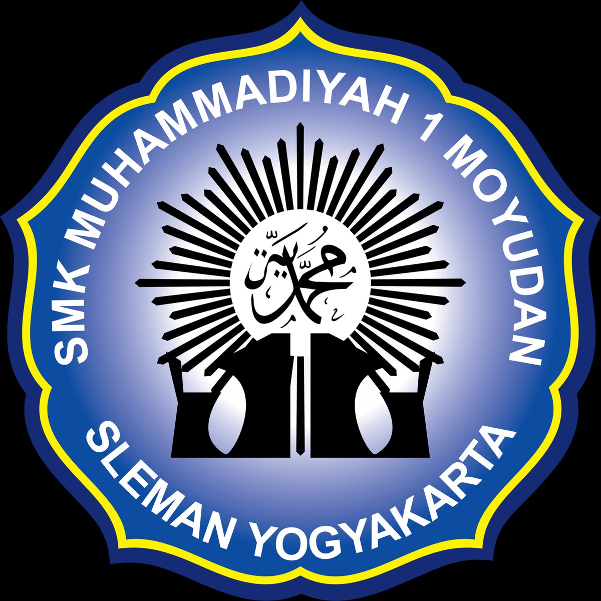 smk muhammadiyah 1 moyudan yogyakarta vector logo - Free Logo Download | Seekpik