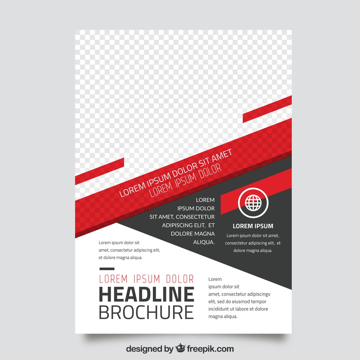 Brochure template abstract forms - Free Graphics - Design Download | Seekpik