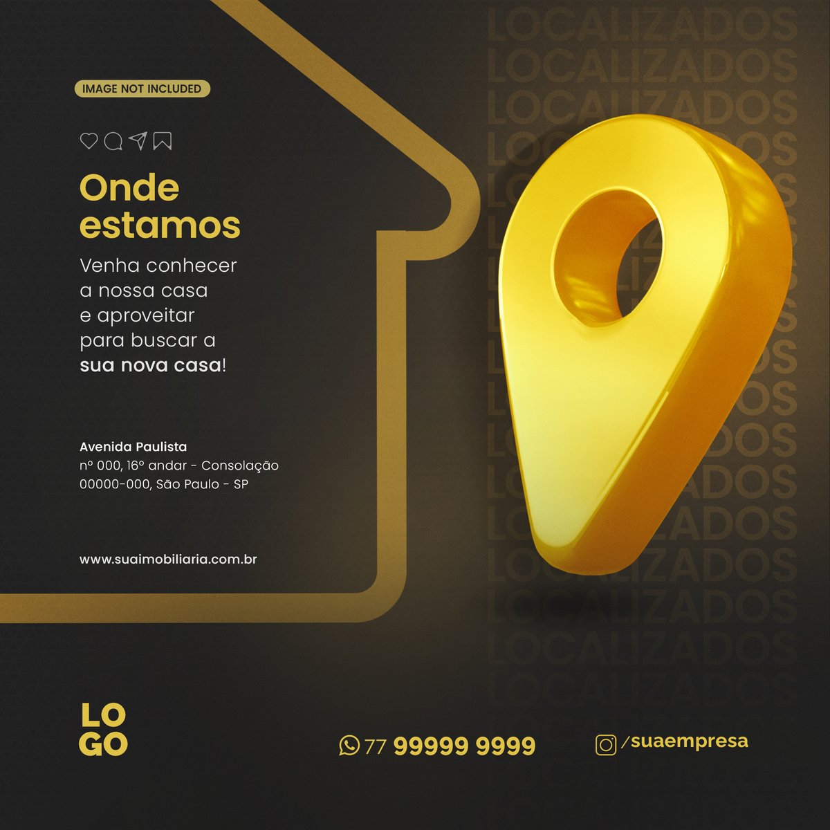 onde estamos localizados imobiliaria ou corretor de imovel - Free Graphics - Design Download | Seekpik