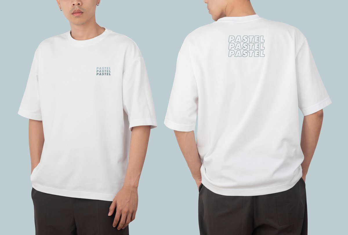 young man oversize t shirt mockup psd template your design - Free Graphics - Design Download | Seekpik