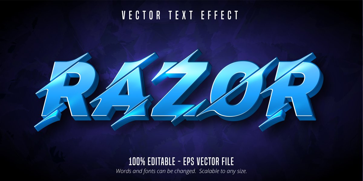 razor text cutout style editable text effect - Free Graphics - Design Download | Seekpik