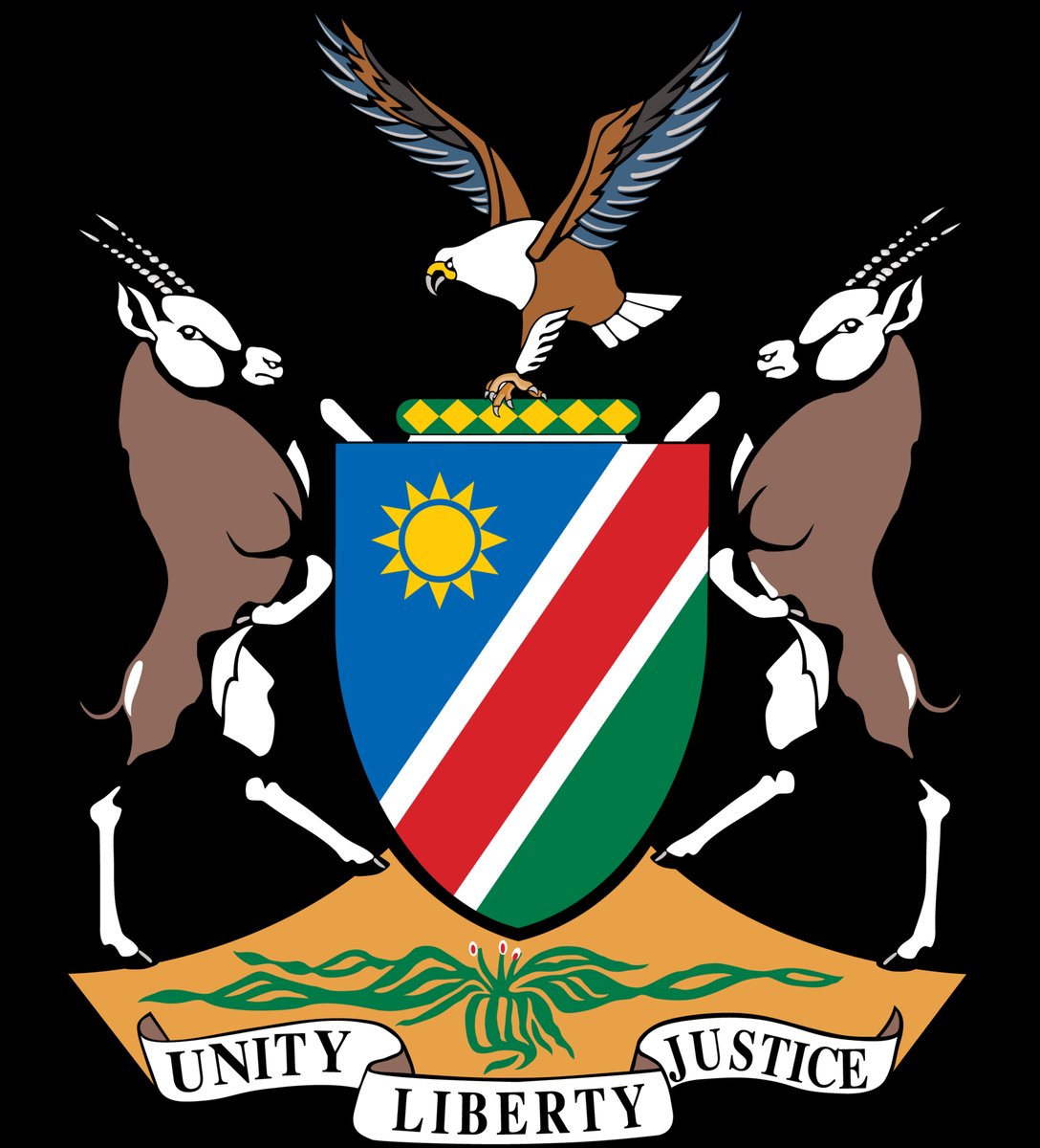 namibia coat of arms vector logo - Free Logo Download | Seekpik