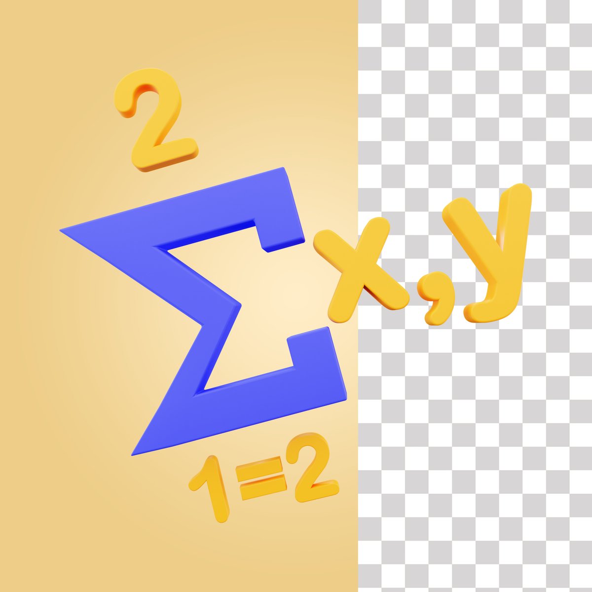 summation formula 3d icon - Free Graphics - Design Download | Seekpik