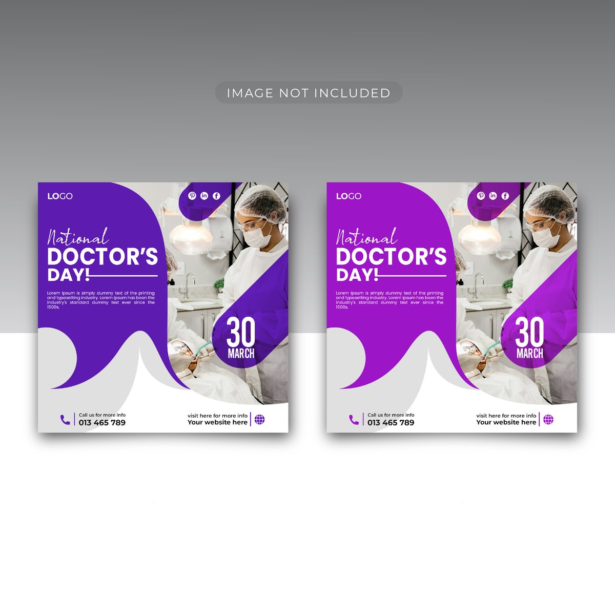 national doctors day social media banner design template - Free Graphics - Design Download | Seekpik