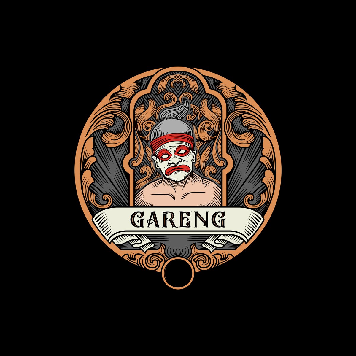 gareng vintage illustration javanese culture - Free Graphics - Design Download | Seekpik