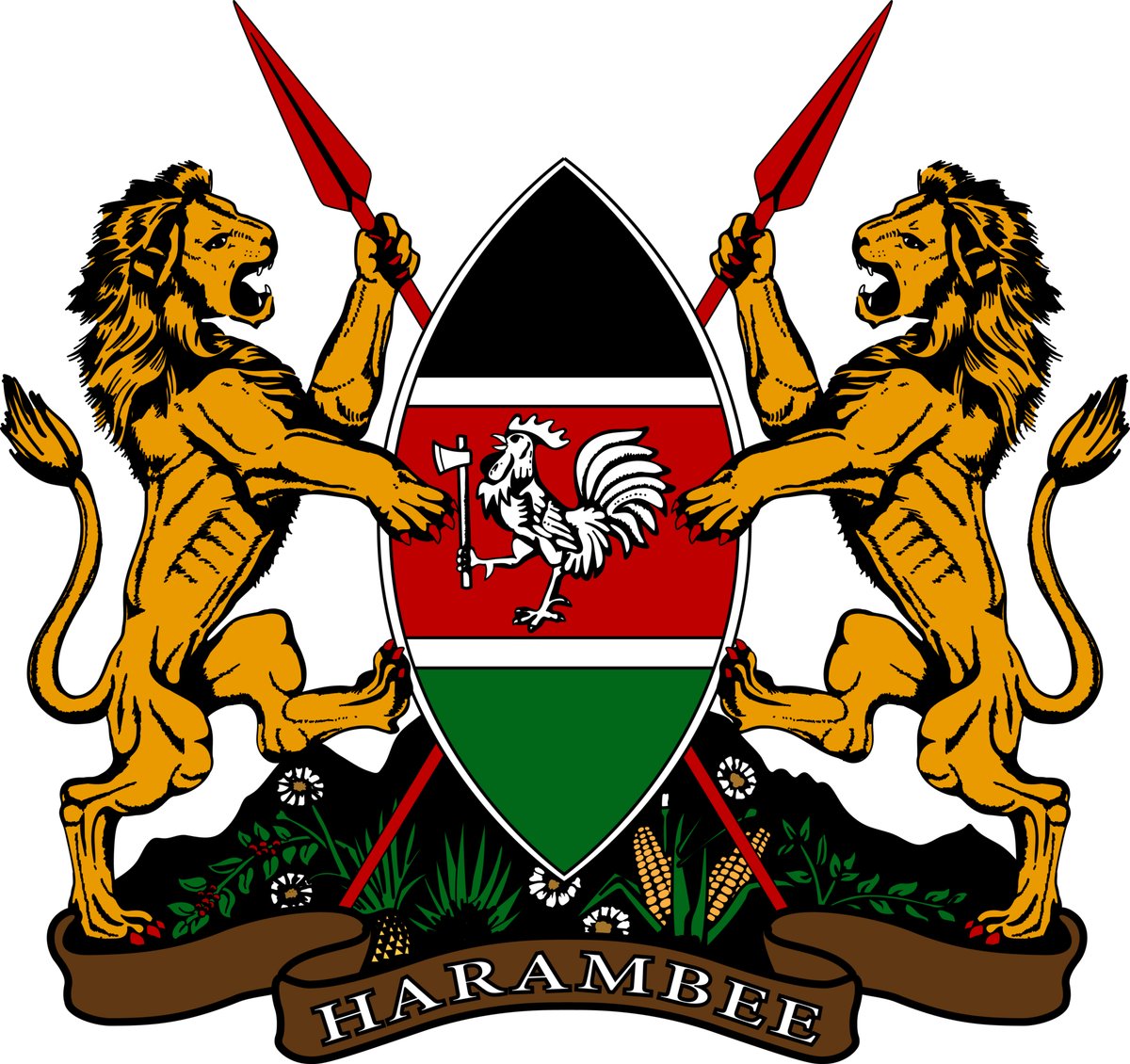 kenya coat of arms vector logo - Free Logo Download | Seekpik
