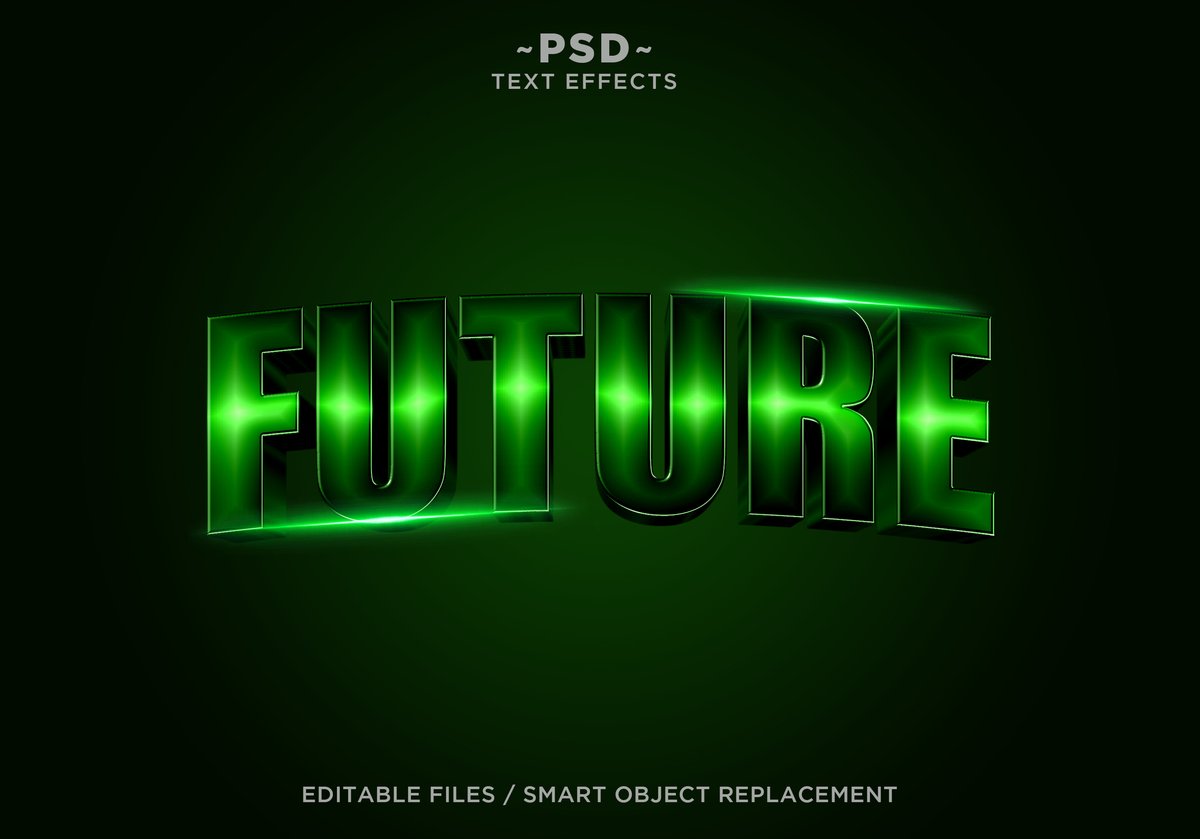 3d future cinematic effect editable text - Free Graphics - Design Download | Seekpik