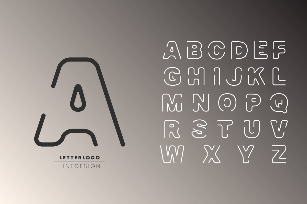 alphabet minimal line design - Free Graphics - Design Download | Seekpik
