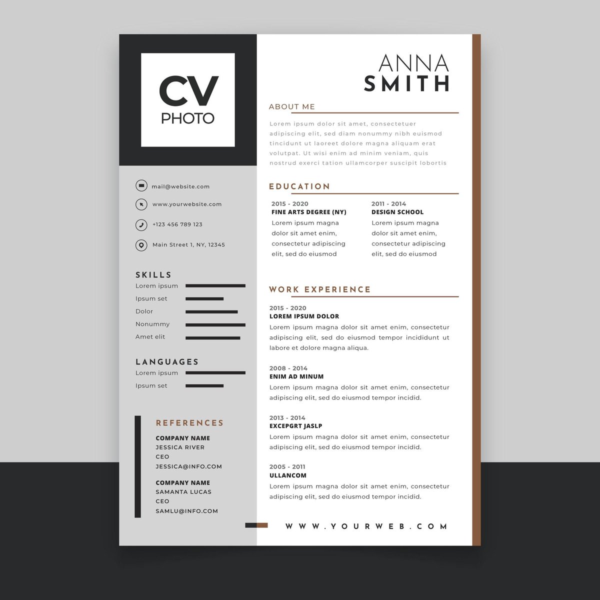 cv template design - Free Graphics - Design Download | Seekpik