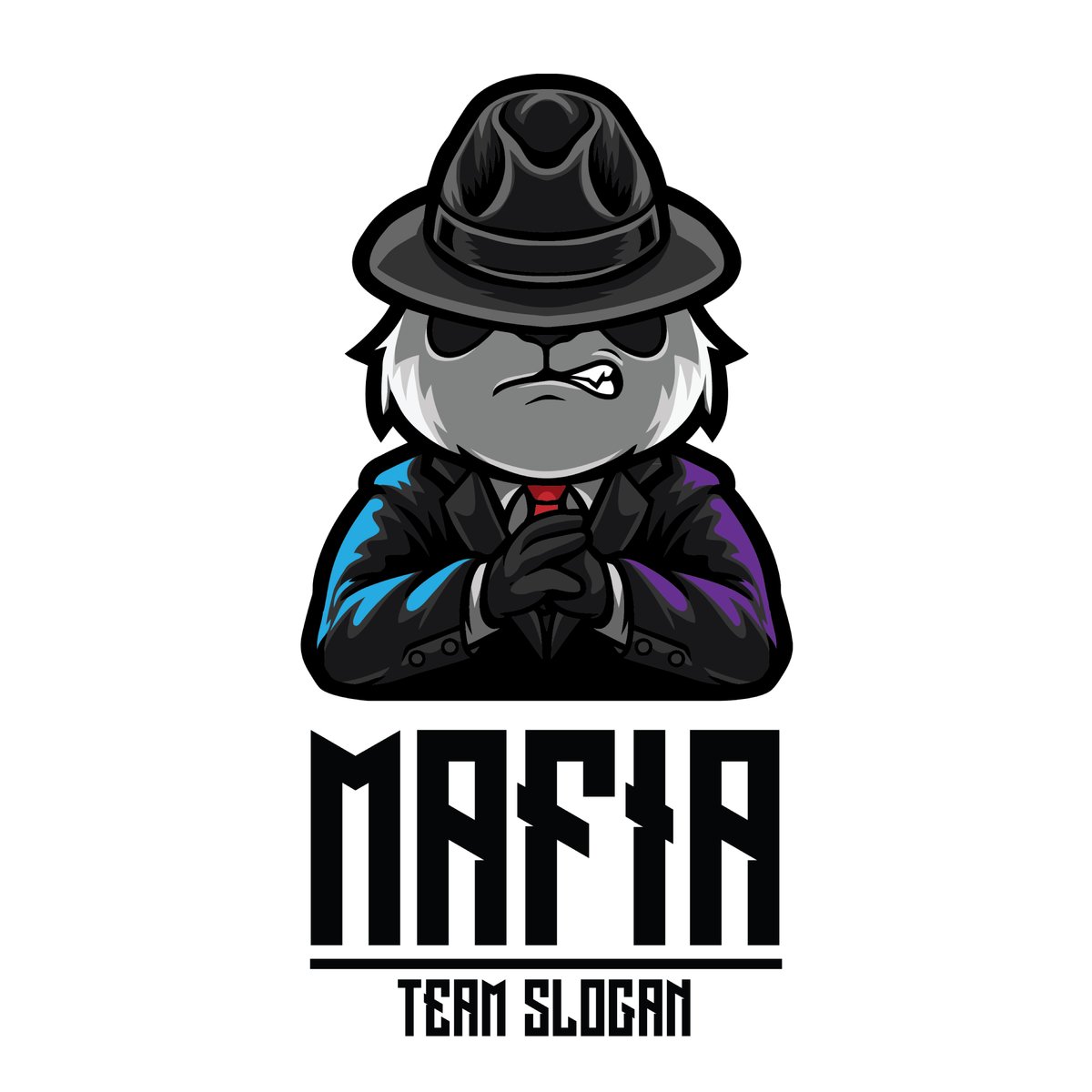panda mafia esport logo template - Free Graphics - Design Download | Seekpik