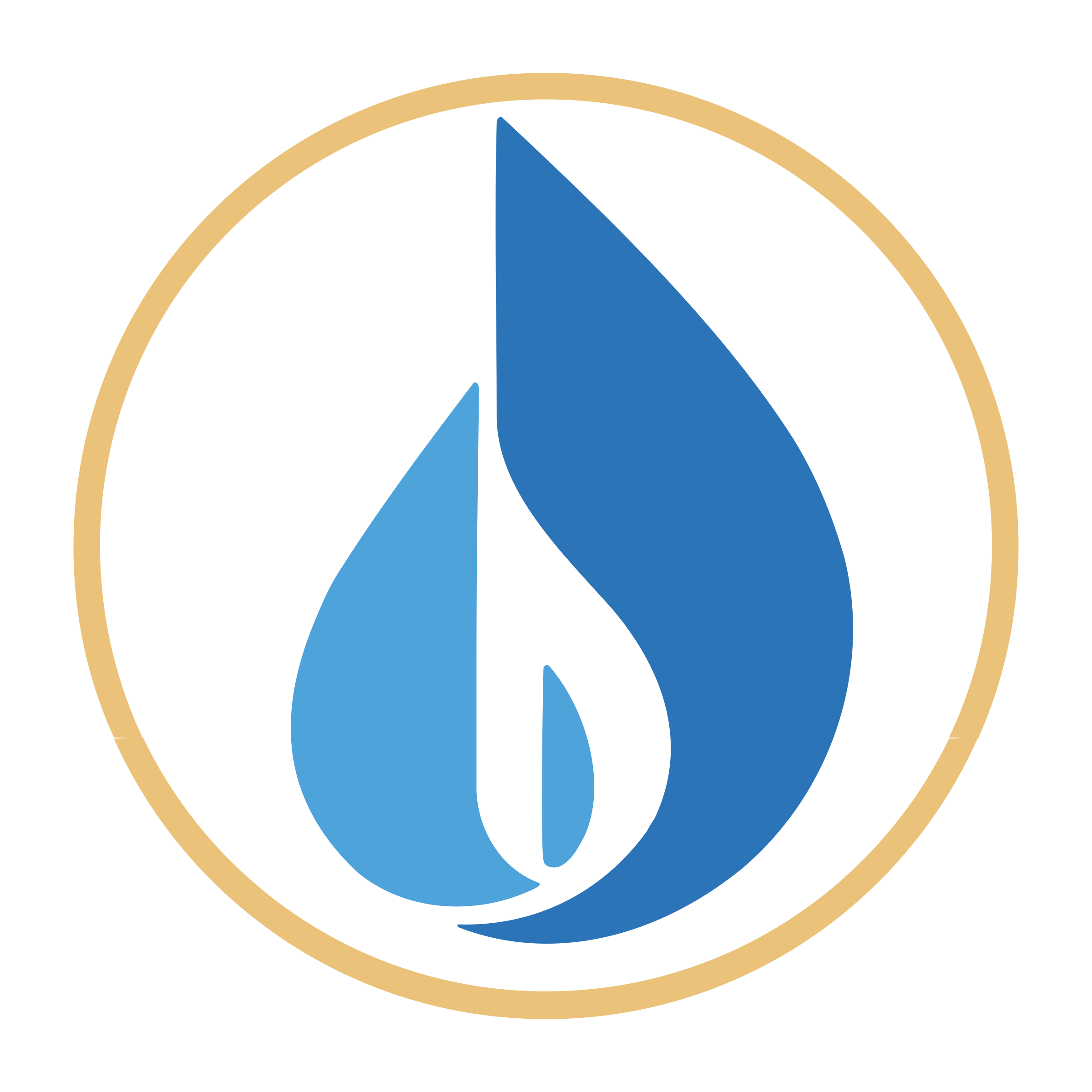 blue flame stylized water droplet contained png