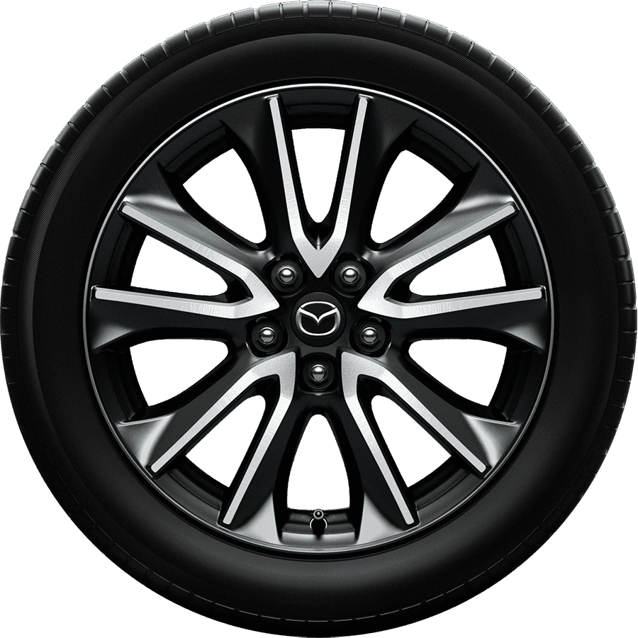 mazda car wheel with black tire png
