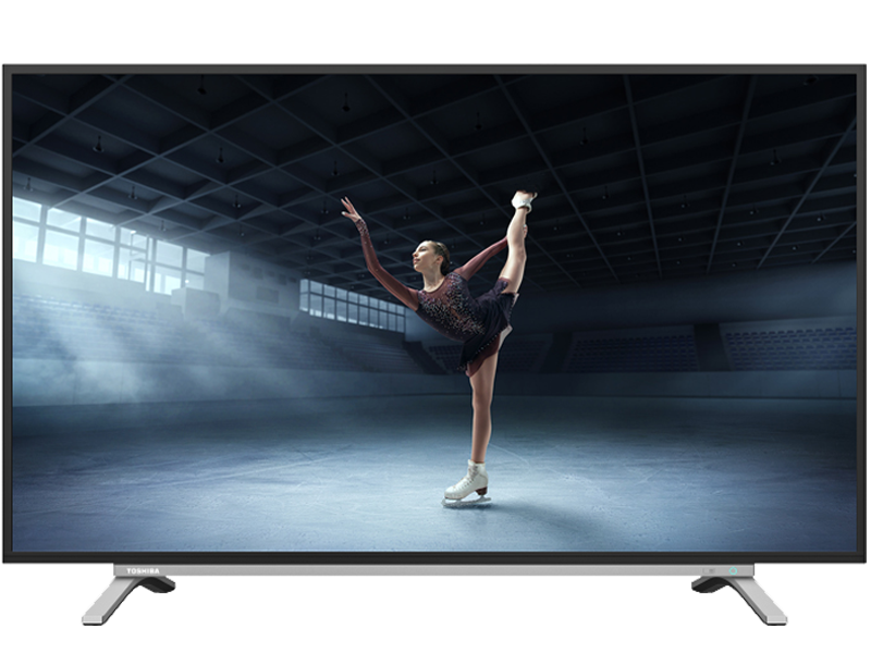 toshiba television screen displays figure skater png