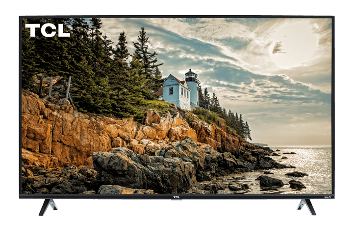 large flat-screen tcl television displays breathtaking png