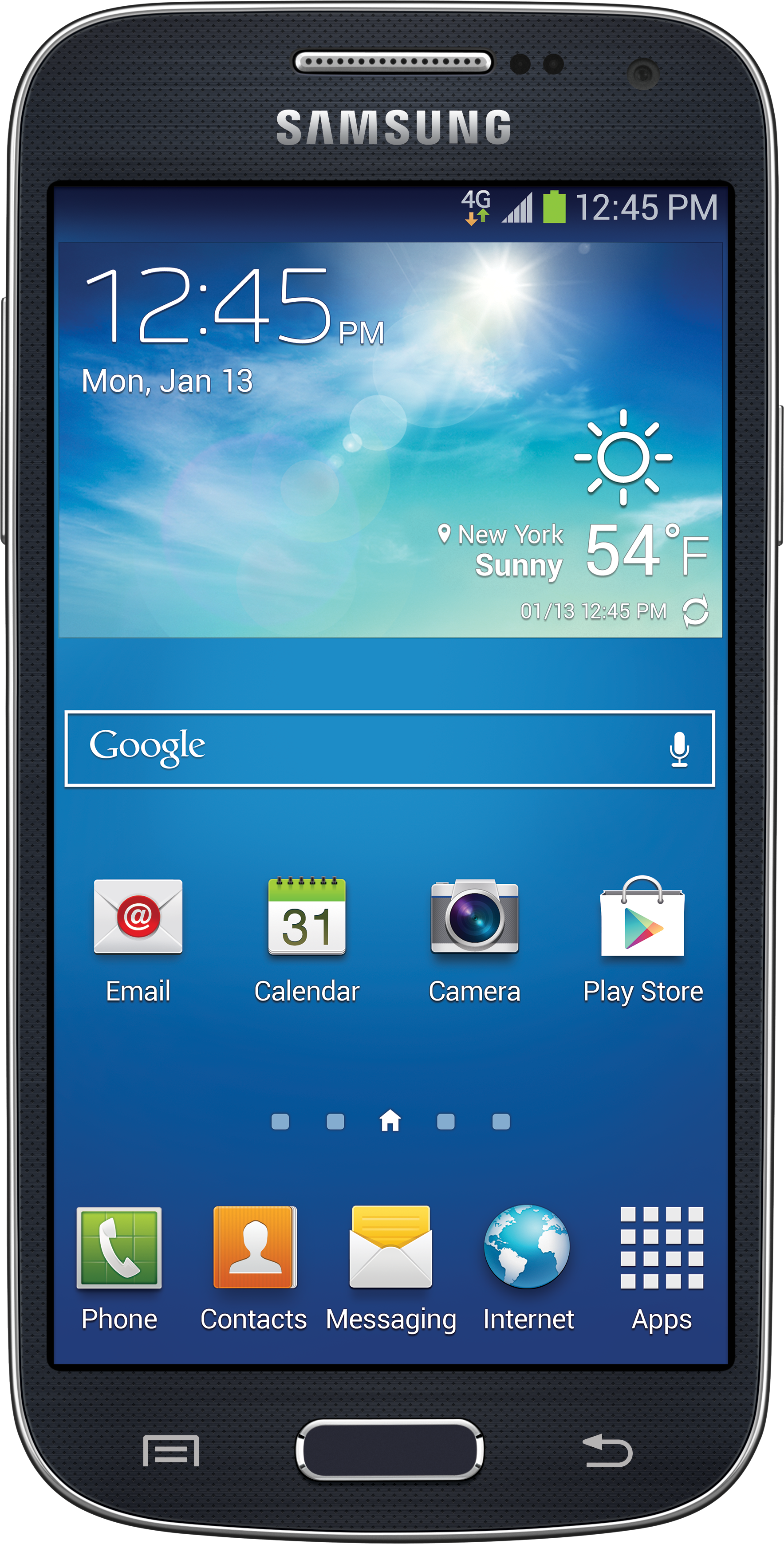 samsung smartphone with black exterior prominently png