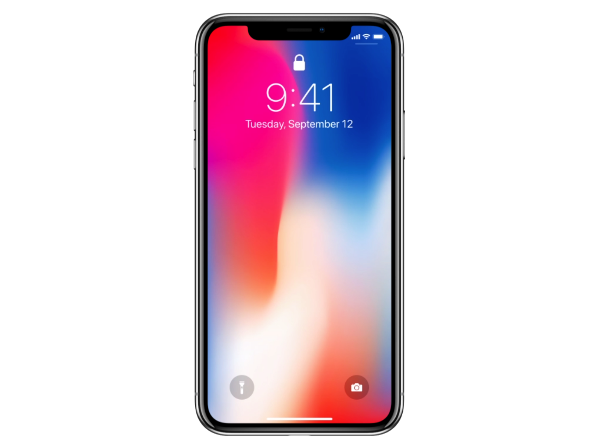 sleek silver iphone shown vertical position png