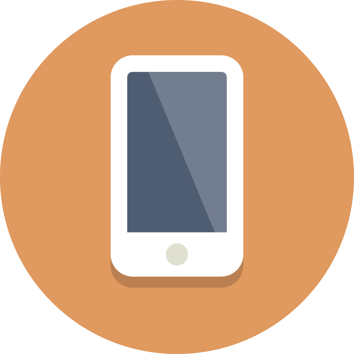 white smartphone with black screen and png