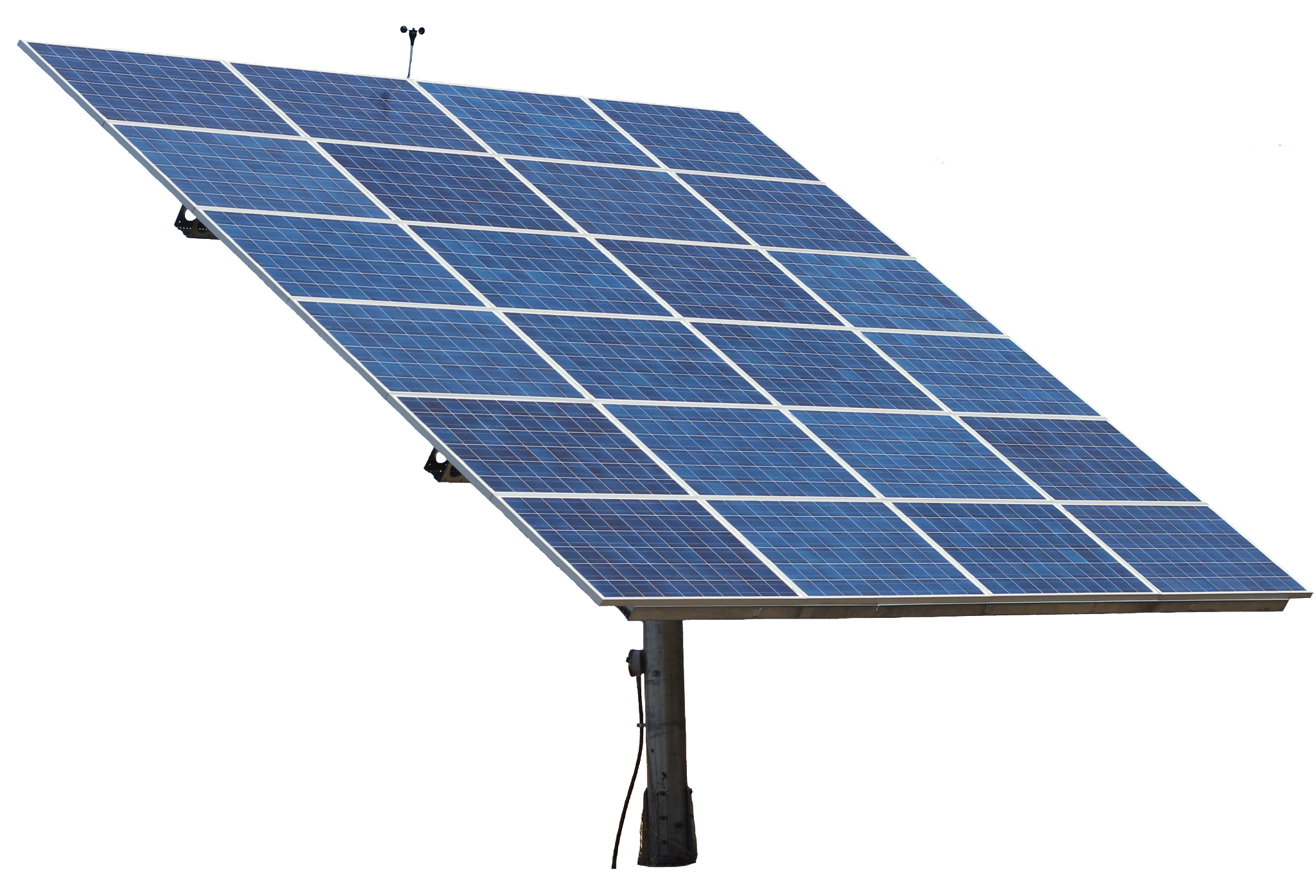 solar panel array mounted sturdy black png