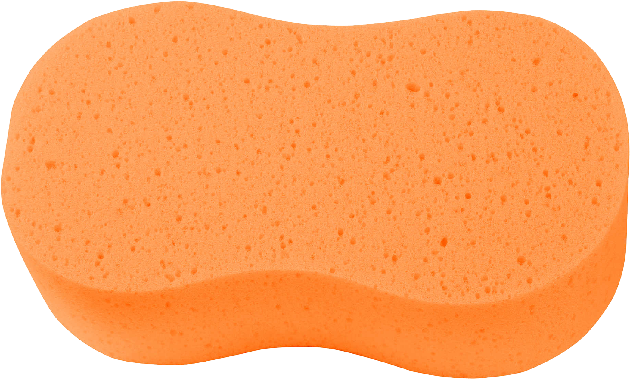 bright orange sponge with slightly textured png