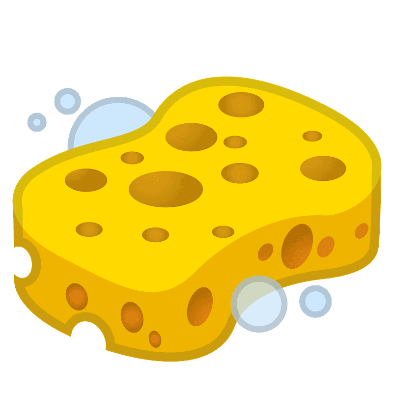 yellow sponge with slightly textured surface png