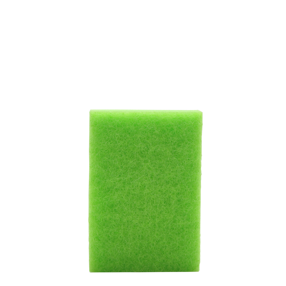 single vibrant green sponge stands out png
