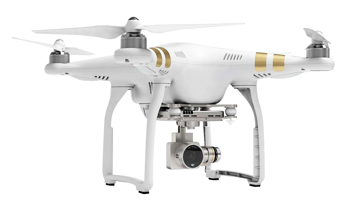 majestic white drone with gold accents png