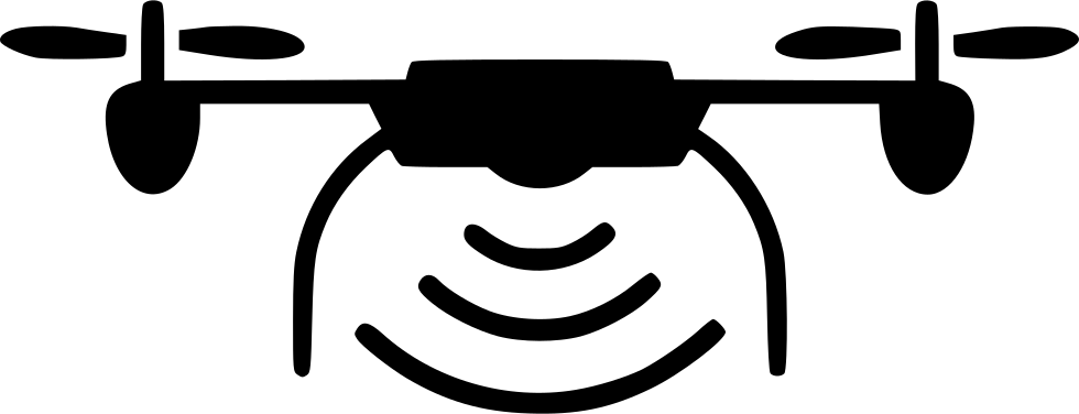 black drone icon depicted the center png
