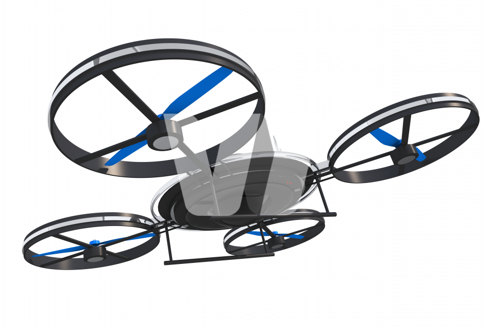 futuristic drone the central focus the png