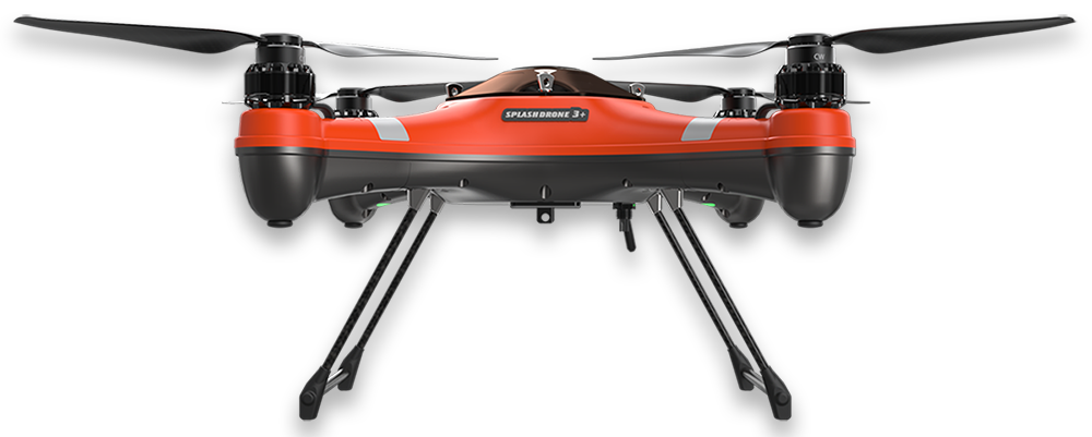 solitary orange drone stands against stark png