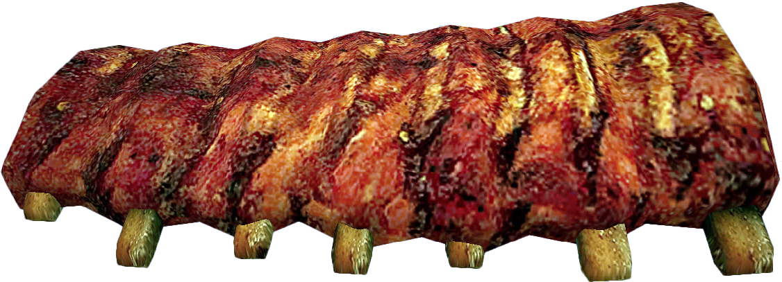 barbecued ribs with sauce