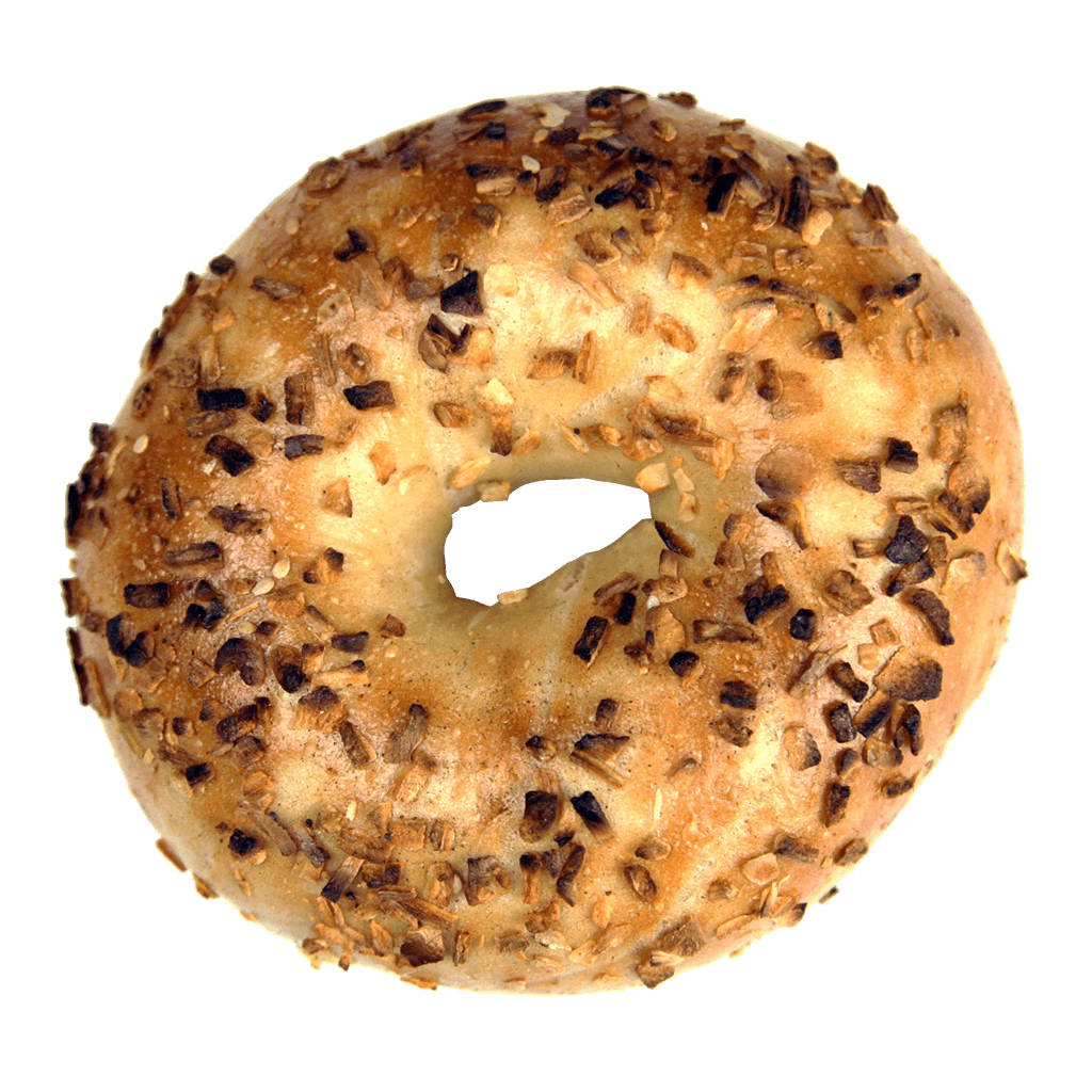 everything bagel with toppings