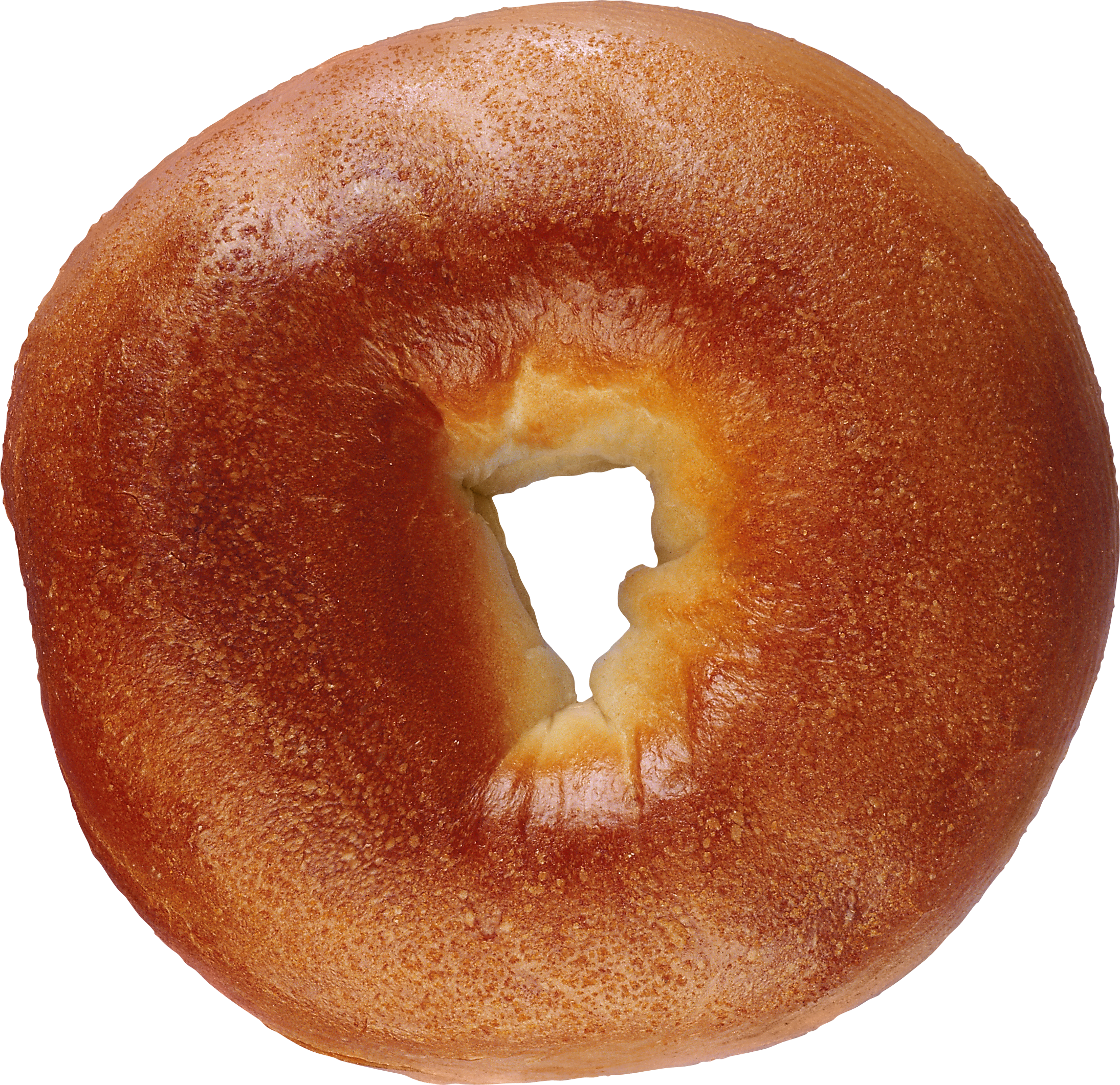 golden brown bagel