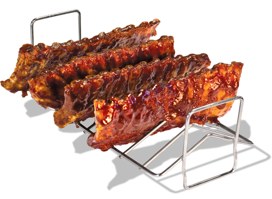 grilled spare ribs with bbq sauce