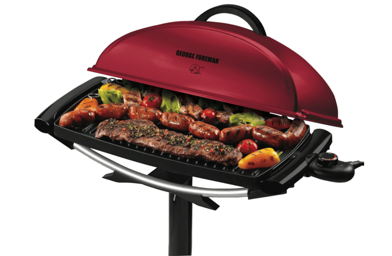 indoor grill cooking kebabs