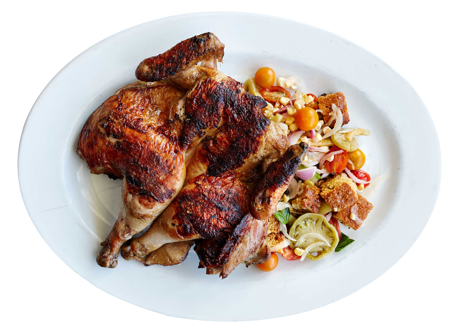 grilled chicken with salad on plate 1570x1141