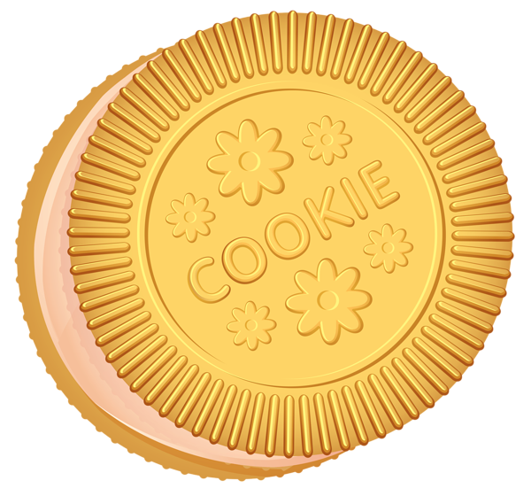 large round cookie with embossed text 600x560