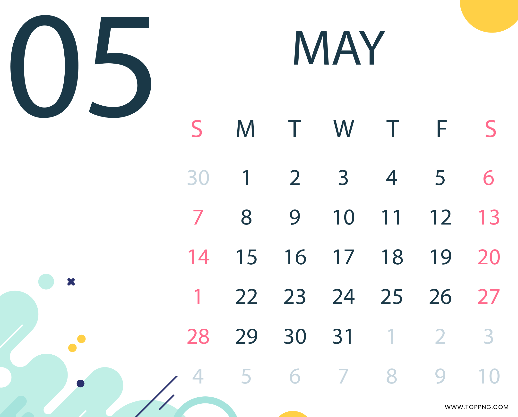 may 2023 calendar hd png file 2132x1718