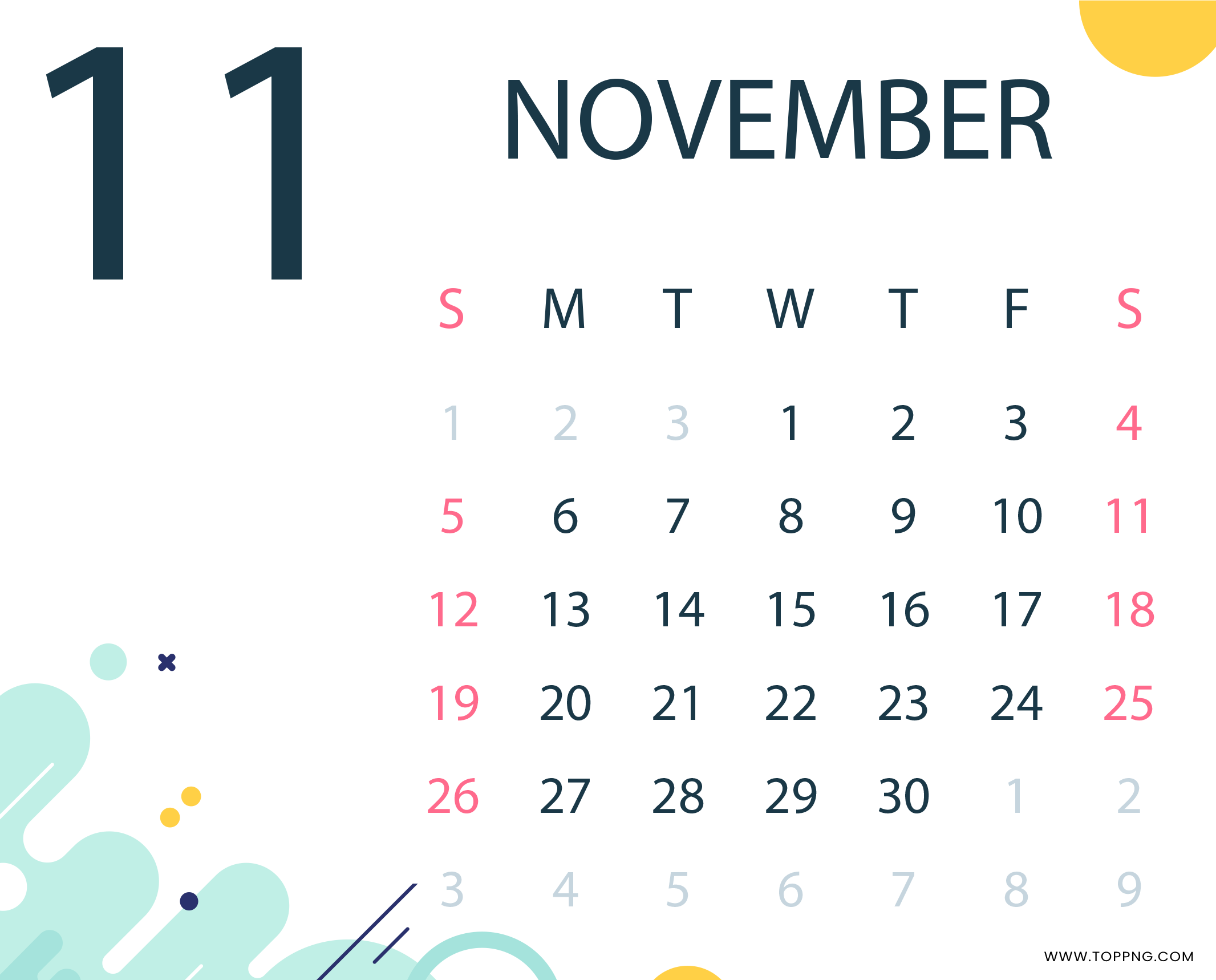 november 2023 calendar png images 2132x1718