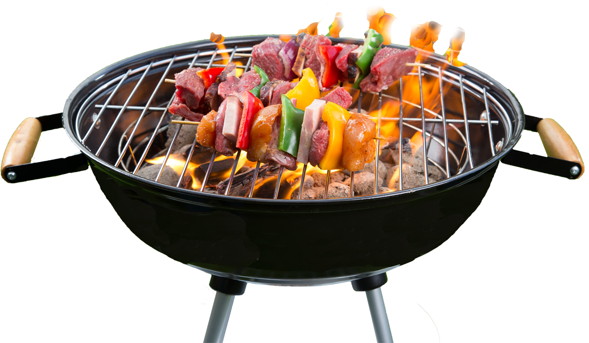 portable round grill with skewers 1200x700