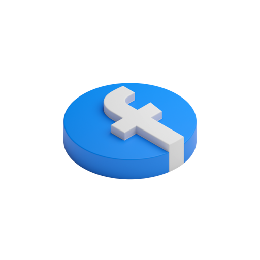 Facebook Circle Filled R Shadowless