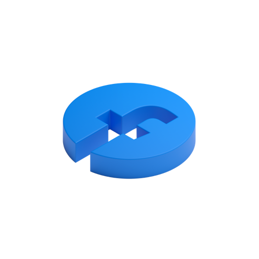 Facebook Circle Hollow L Shadowless