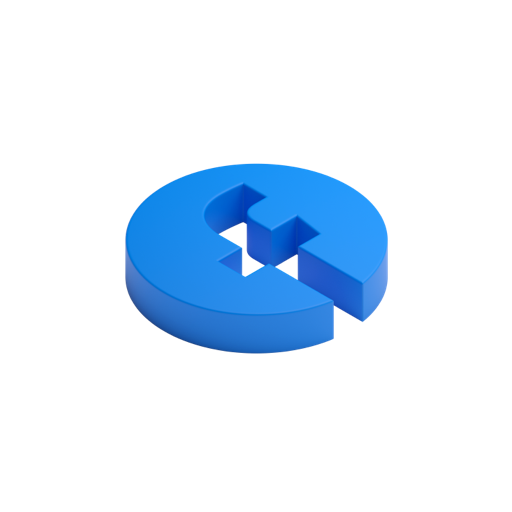 Facebook Circle Hollow R Shadowless