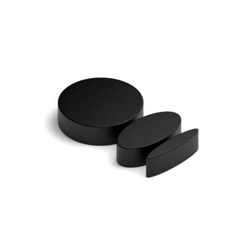 Black Matte Door Sensor and Magnet