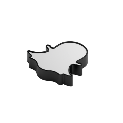 Snapchat Mark Outline L Shadowless