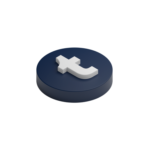 Tumblr Circle Filled R Shadowless
