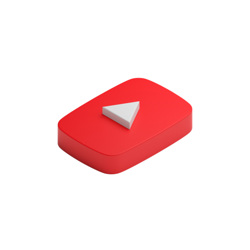 YouTube Mark Filled R Shadowless