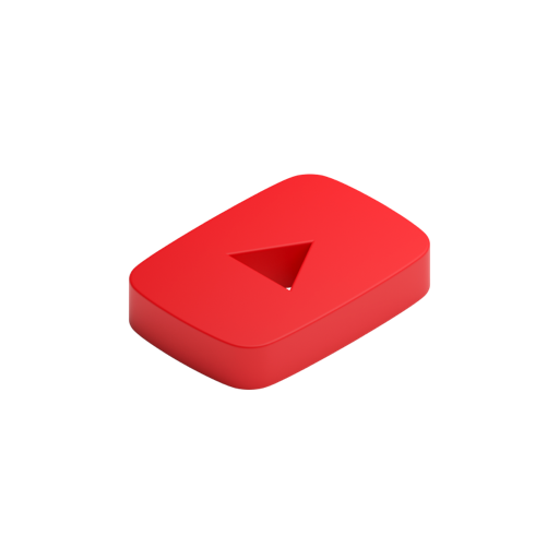 YouTube Mark Hollow R Shadowless