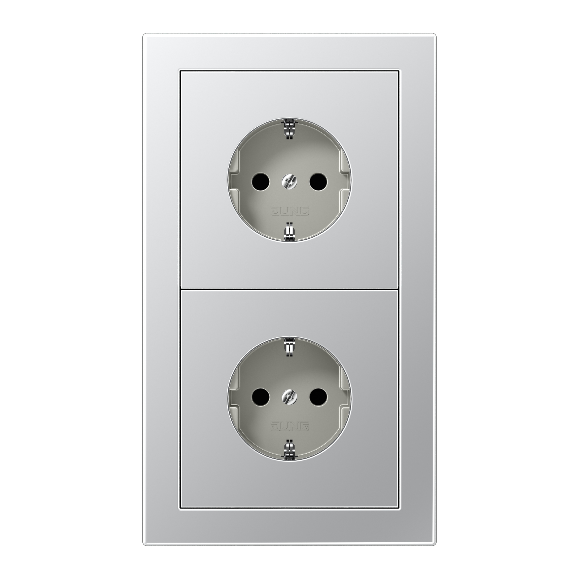 silver electrical outlet with two circular png