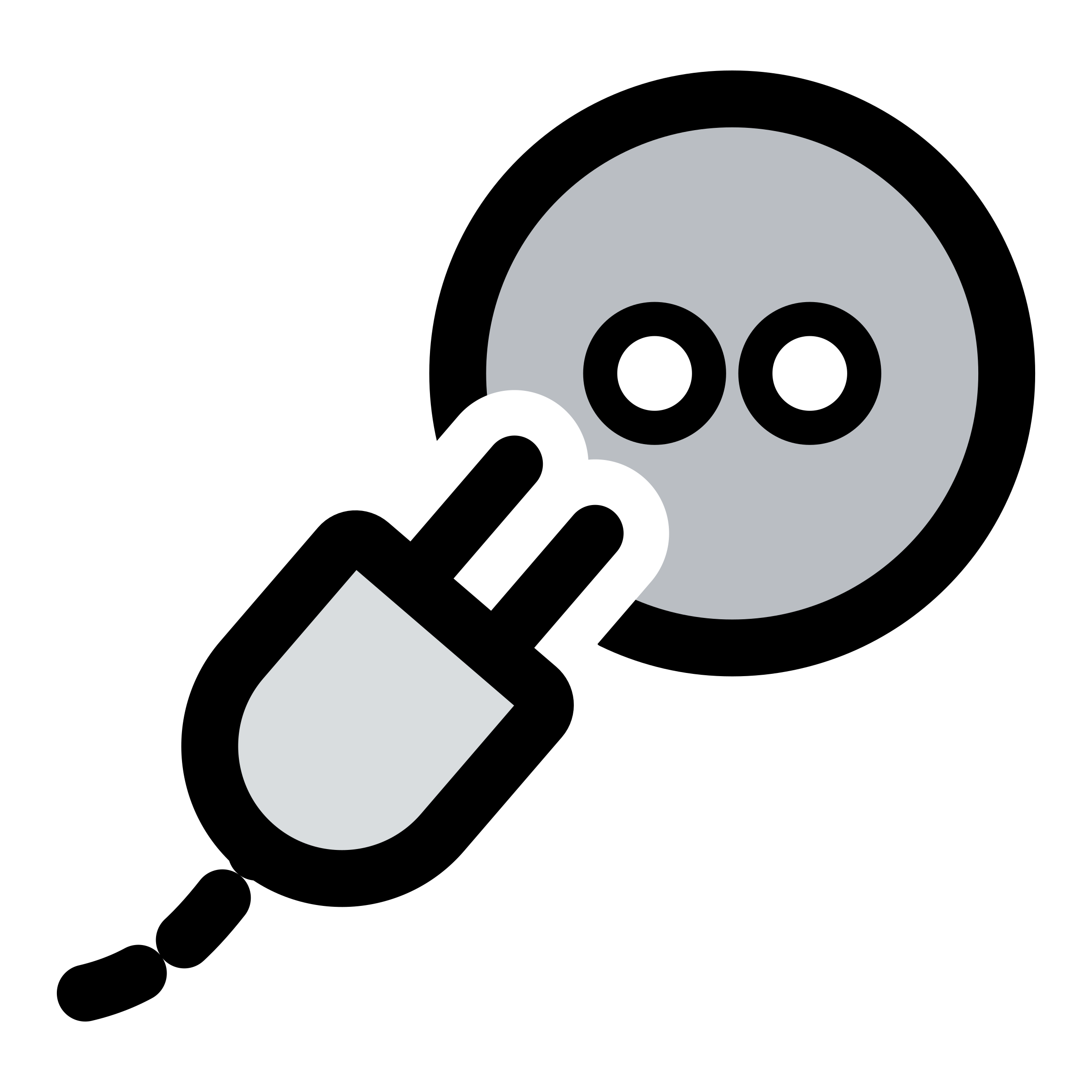 gray circle stylized power outlet with png