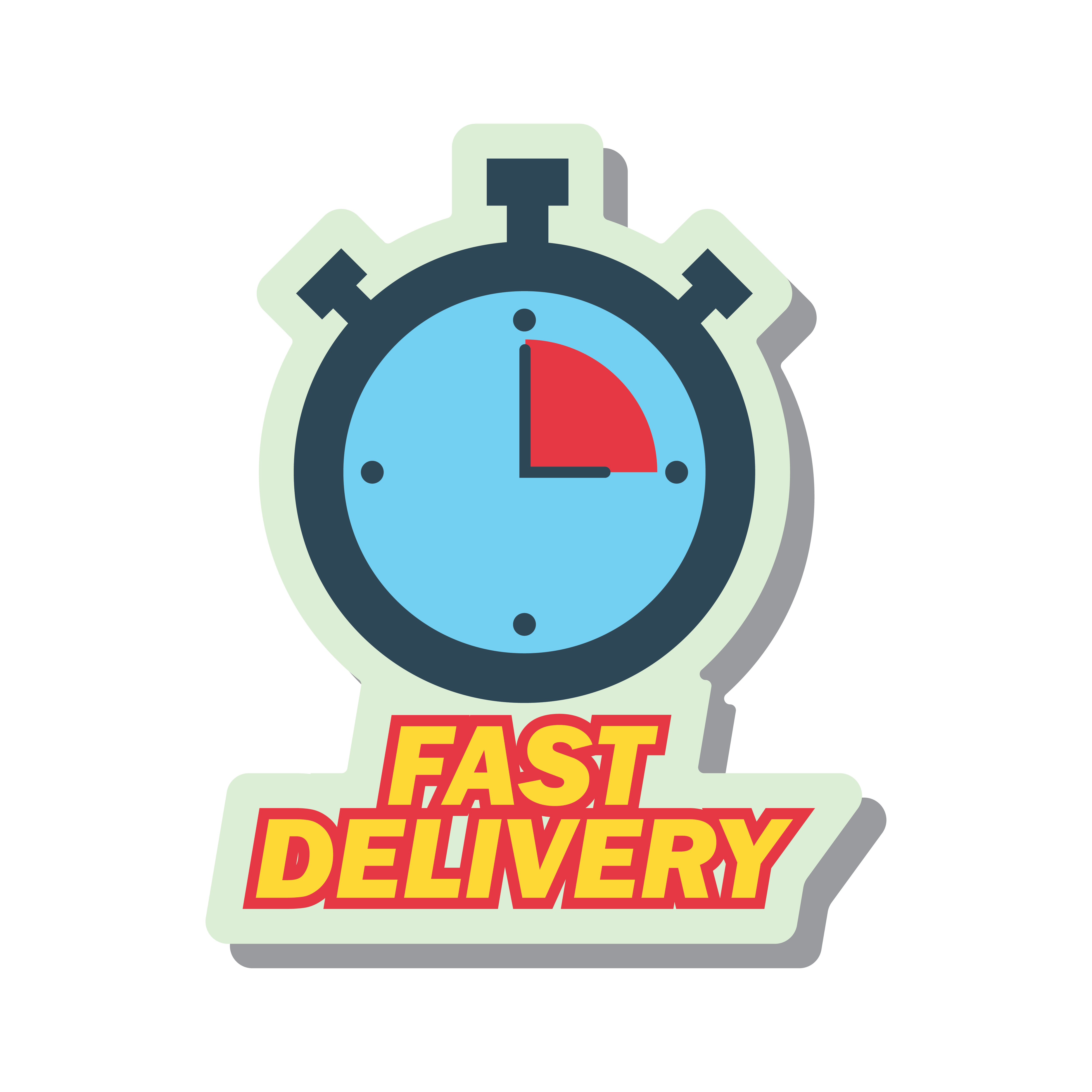delivery concept free, fast, food